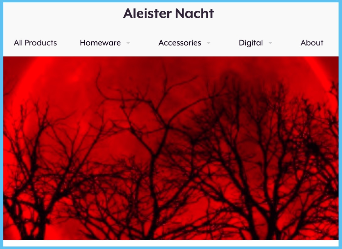 Aleister Nacht Merchandise Shop